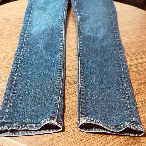 LOFT Dark Wash High-Rise Skinny Jeans - Picture 9 of 10